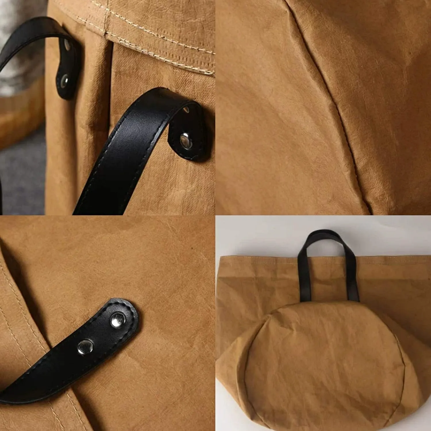 1 piece of kraft paper laundry basket toy storage box kraft paper handbag dirty clothes storage box