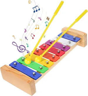 1 Set Colorful Xylophone for Durable Percussion Instrument with Mallets Enhances Coordination and Motor Skills for Preschool Musical Learning