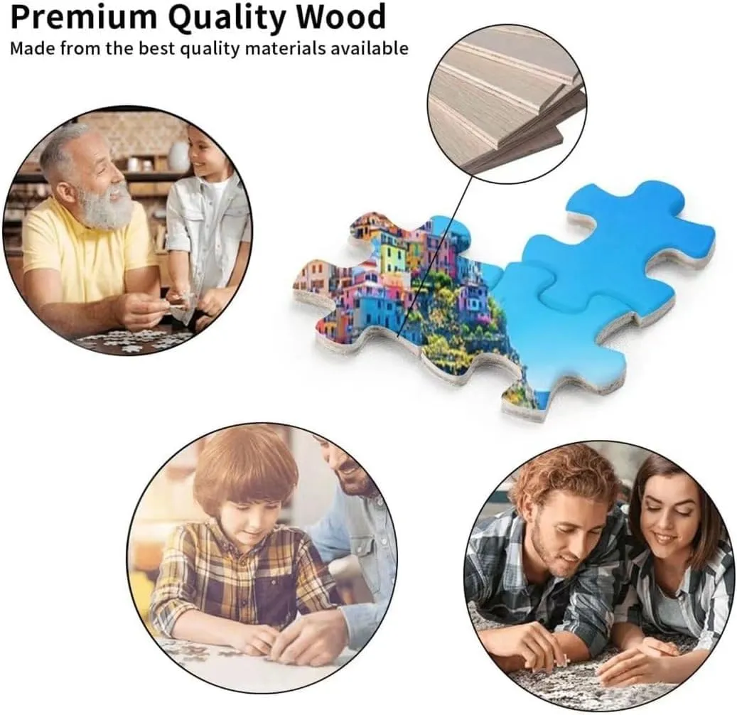 1000 Piece Great Jigsaw Puzzle for Adults and Kids - Music by Number, Musical Instruments Kinds of Guitar Cool Rock Jigsaw Puzzle for Home Decoration Toys and Games