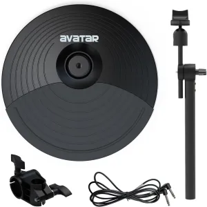 10" Dual-zone Cymbal With Choke Universal Expansion Cymbal Bundle for Electronic Drum Set