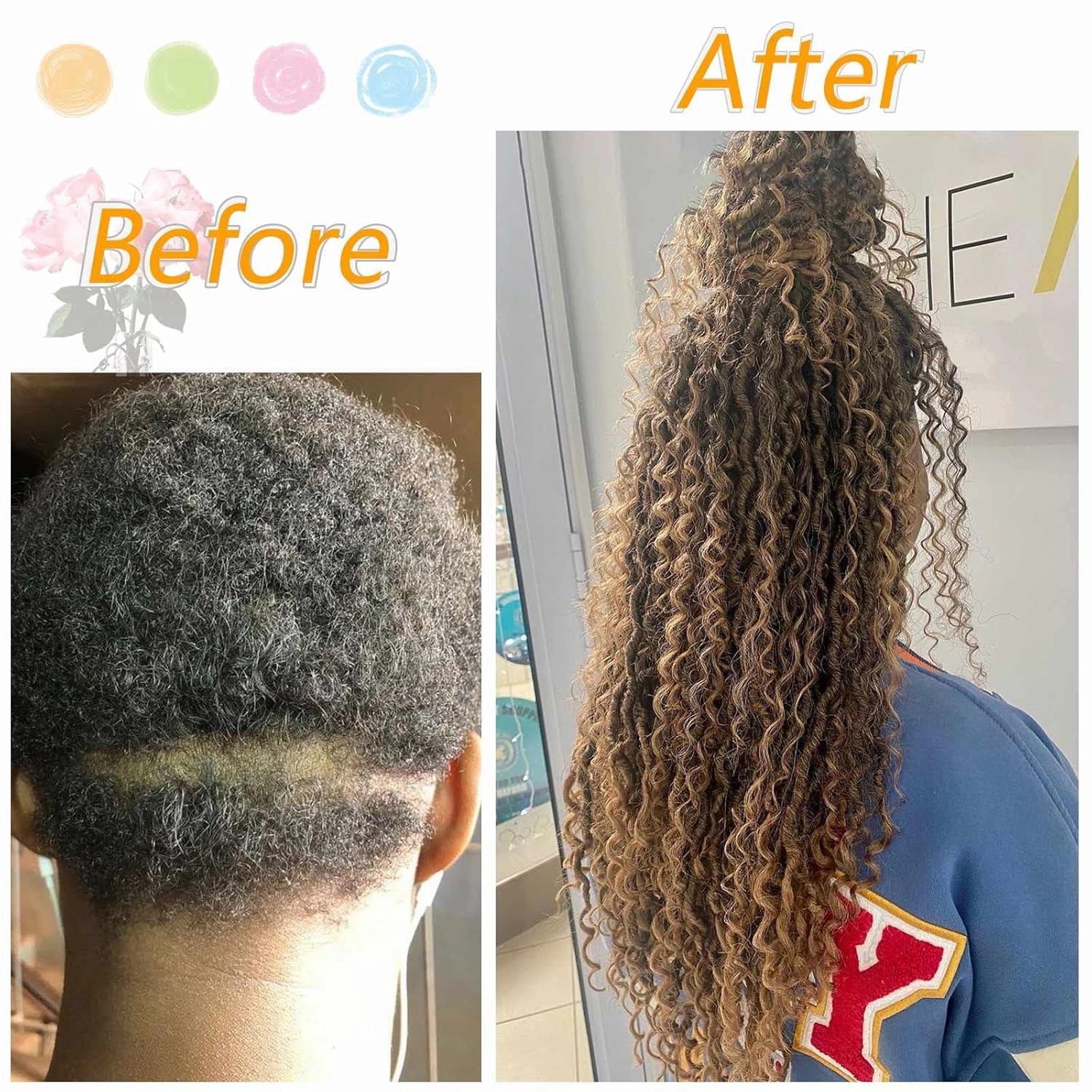 12 Inch 8 Packs Goddess Locs Crochet Hair Faux Locs Crochet Hair for Women Pre Looped River Locs Hair with Curly Ends Synthetic (12 Inch 8 Packs, #1B/27)