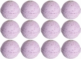 12 Pc Bath Bombs Lavender Scent Natural Fragrance Bubble Soak Spa Fizzy Fizzies Essential Oil Aromatherapy Relaxing Soothing Calm Luxury Muscle Relief Shower Steamer Self Care Bath Soak Relaxation