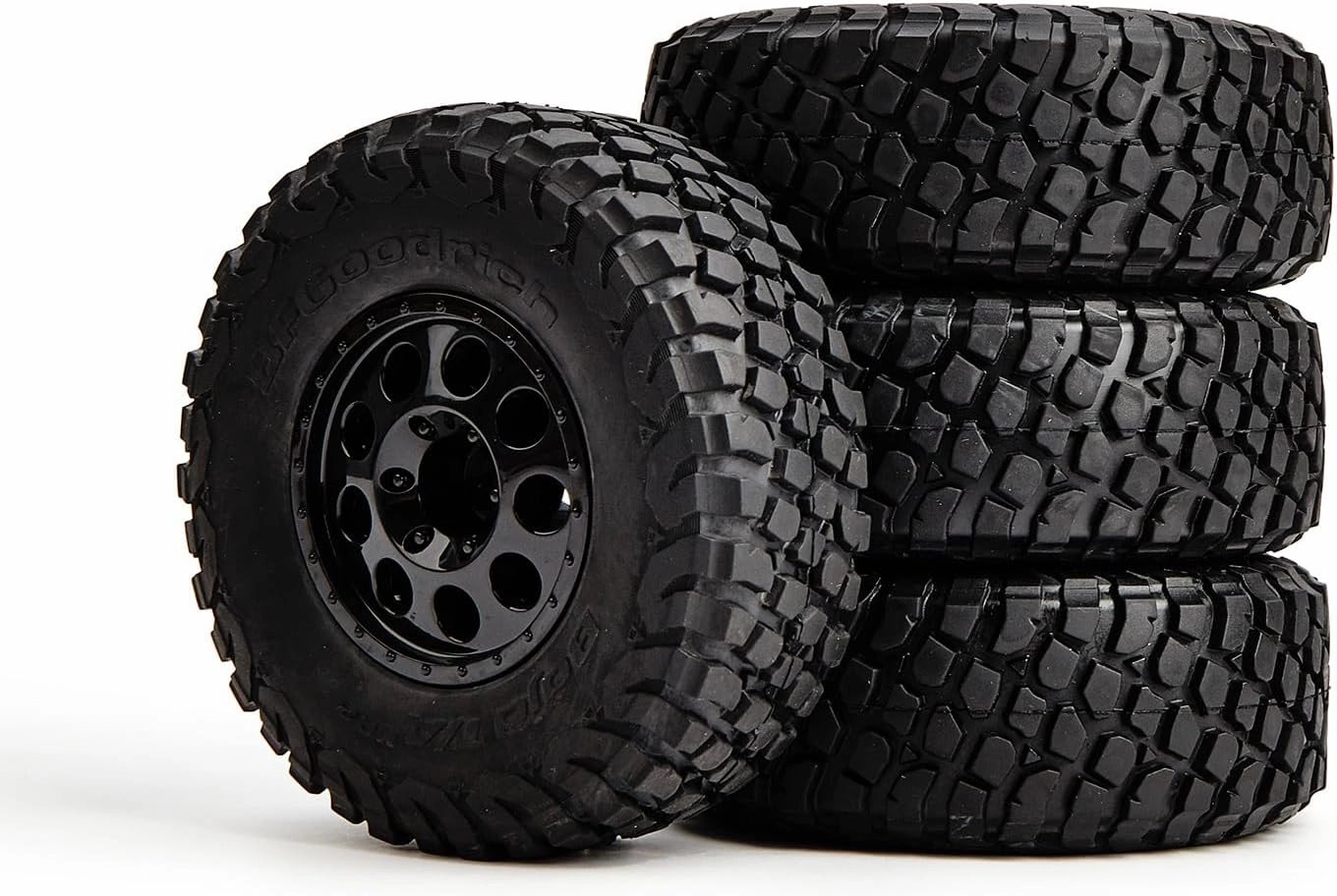 12mm Hex Wheels Tires with Inserts (4) 1/10 Rock Crawler 1:10 Short Course Buggy Truck Off Road 2.2 Rim for Traxxas hpi kyosho arrma hsp losi Tenacity Vkar teamc kingtair FMS LC70 LRP Redcar Tamiya