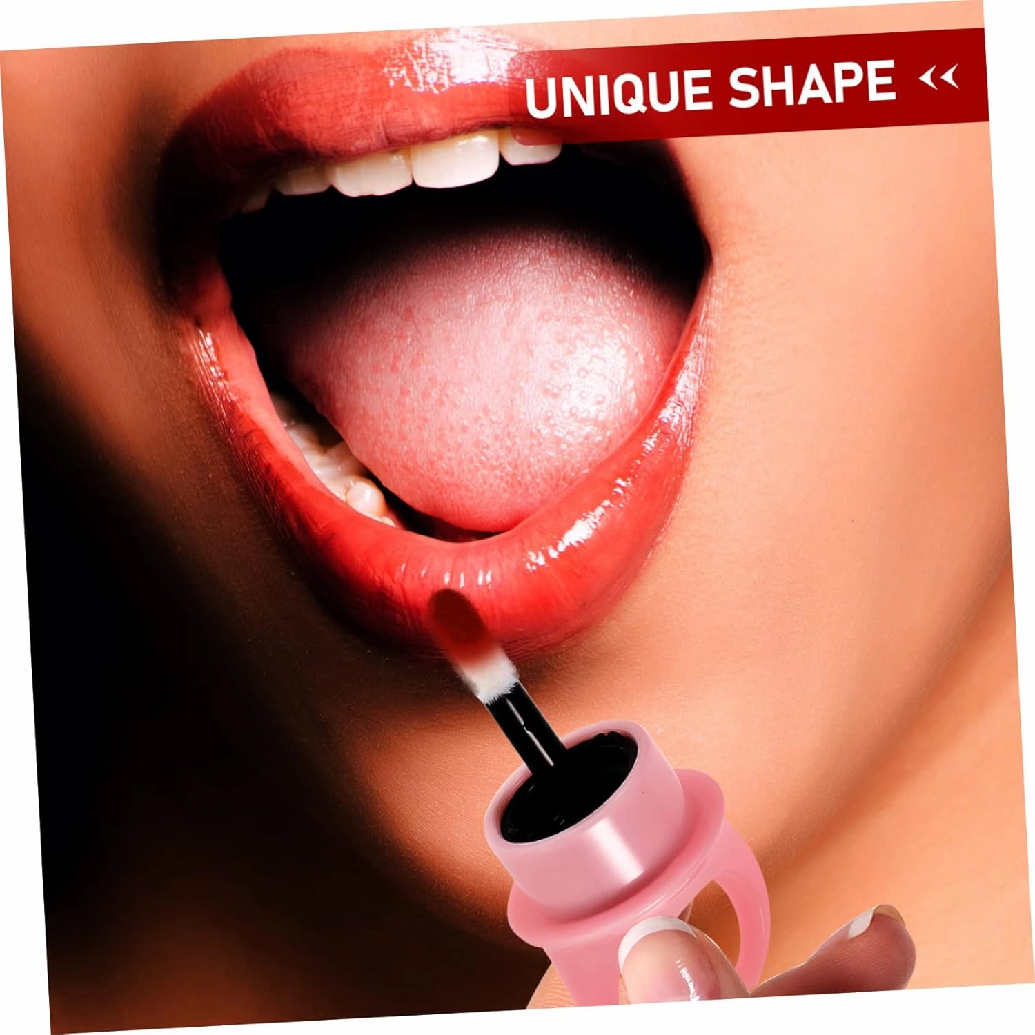 12pcs Lip Gloss Tube Women’s Rings Containers Clear Cosmetic Container Lip Gloss Empty Tubes Lip Wand Applicator Lip Tint Lip Oil Bottles Lipstick Stand Pink Plastic Printable