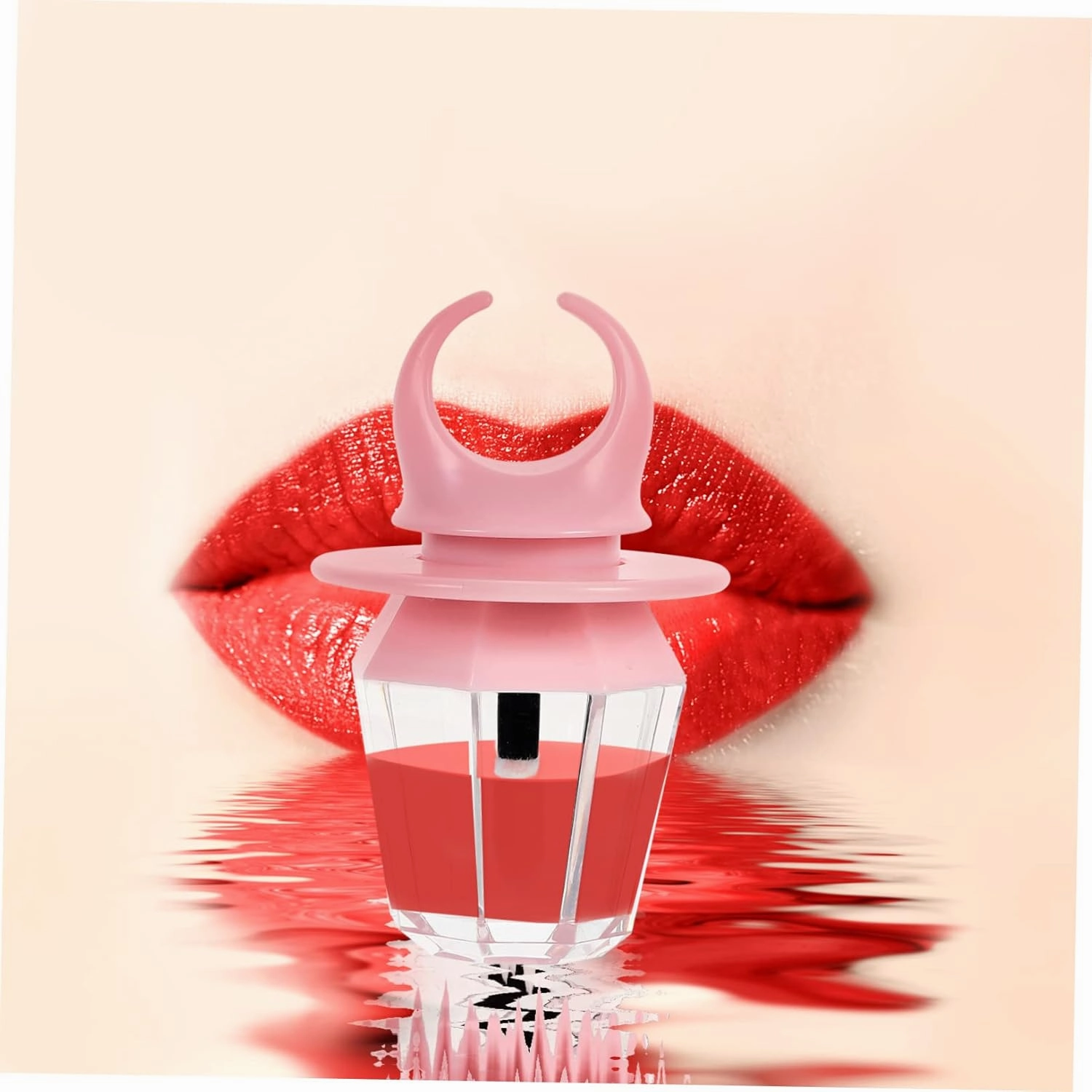 12pcs Lip Gloss Tube Women’s Rings Containers Clear Cosmetic Container Lip Gloss Empty Tubes Lip Wand Applicator Lip Tint Lip Oil Bottles Lipstick Stand Pink Plastic Printable