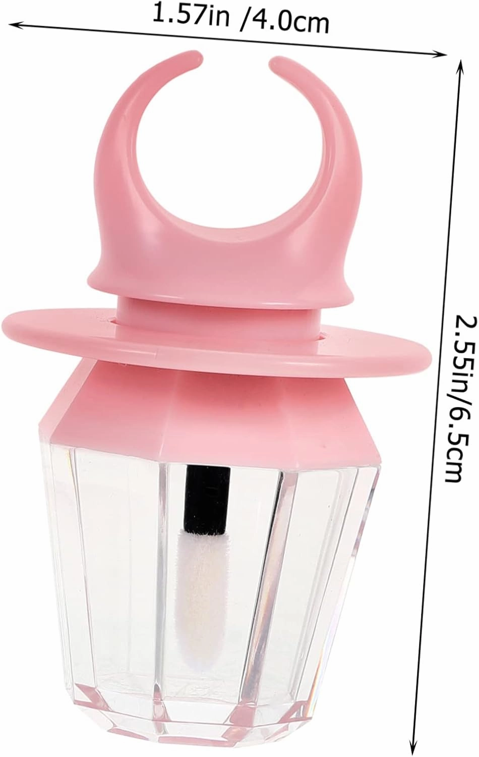12pcs Lip Gloss Tube Women’s Rings Containers Clear Cosmetic Container Lip Gloss Empty Tubes Lip Wand Applicator Lip Tint Lip Oil Bottles Lipstick Stand Pink Plastic Printable