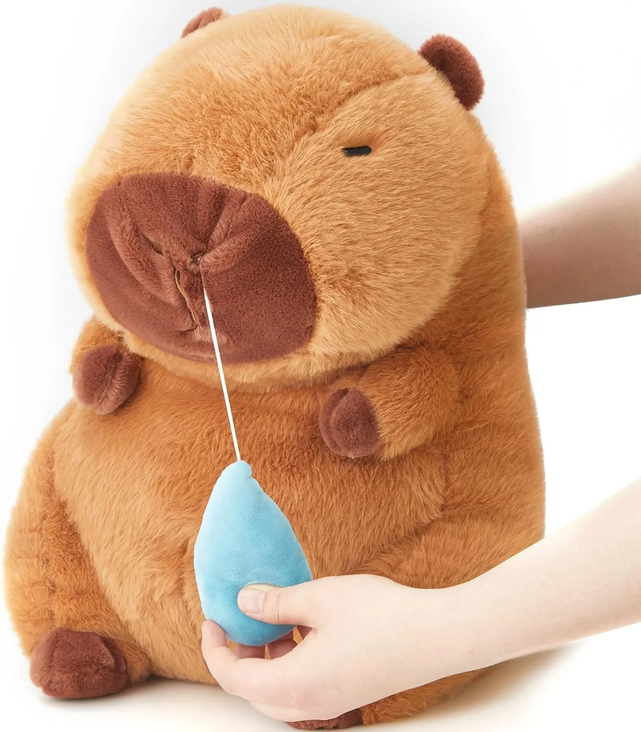 13 Inch Capybara Stuffed Animals Capybara Plush Toy Soft and Comfortable Brown Doll Pillow for Girls and Boys, Home Decoration, Birthday Gift(Snot)