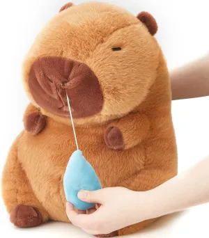 13 Inch Capybara Stuffed Animals Capybara Plush Toy Soft and Comfortable Brown Doll Pillow for Girls and Boys, Home Decoration, Birthday Gift(Snot)