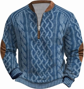1/4 Zip Pullover Mens Lightweight Long Sleeve Quarter Zip Pull Over Jackets Western Mock Neck Pull Over Jackets