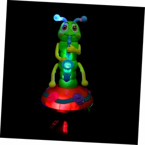 1Pc Funny Music Caterpillar Electronic Lighting Play with Wheels Battery Powered Cartoon for S Playtime Engaging Music and Effects