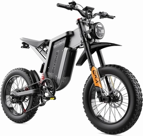 2000W Electric Motorcycle for Adults 48V 35Ah Removable Battery, 30MPH Electric Dirt Bike, Hydraulic Brake, Full Suspension, 70-100Miles Long Range, 20x4 in All Terrain Ebike