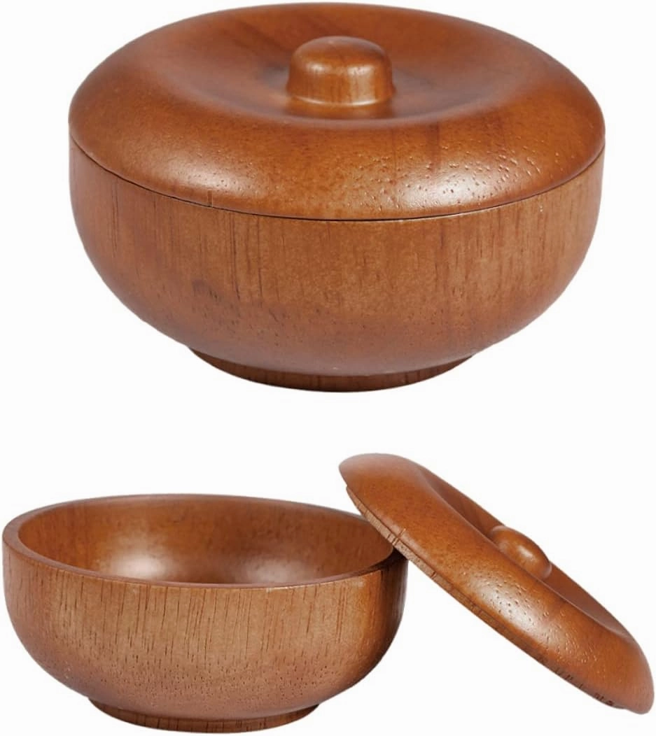 2 Pcs Men's Shaving Bowl Set Shave Cream Soap Bowl with Lid for Men Barber Shop Accessory