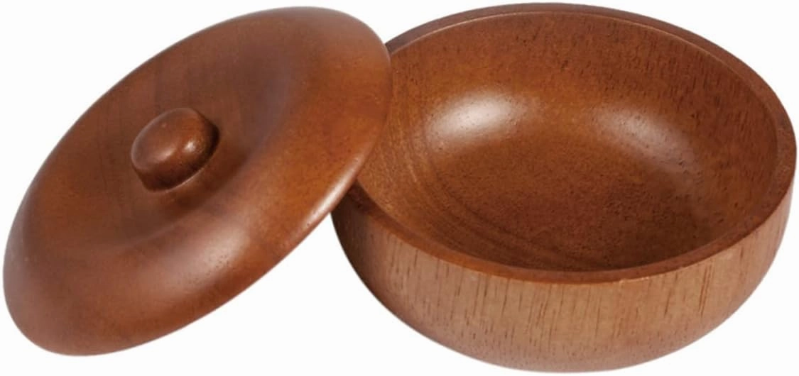 2 Pcs Men's Shaving Bowl Set Shave Cream Soap Bowl with Lid for Men Barber Shop Accessory