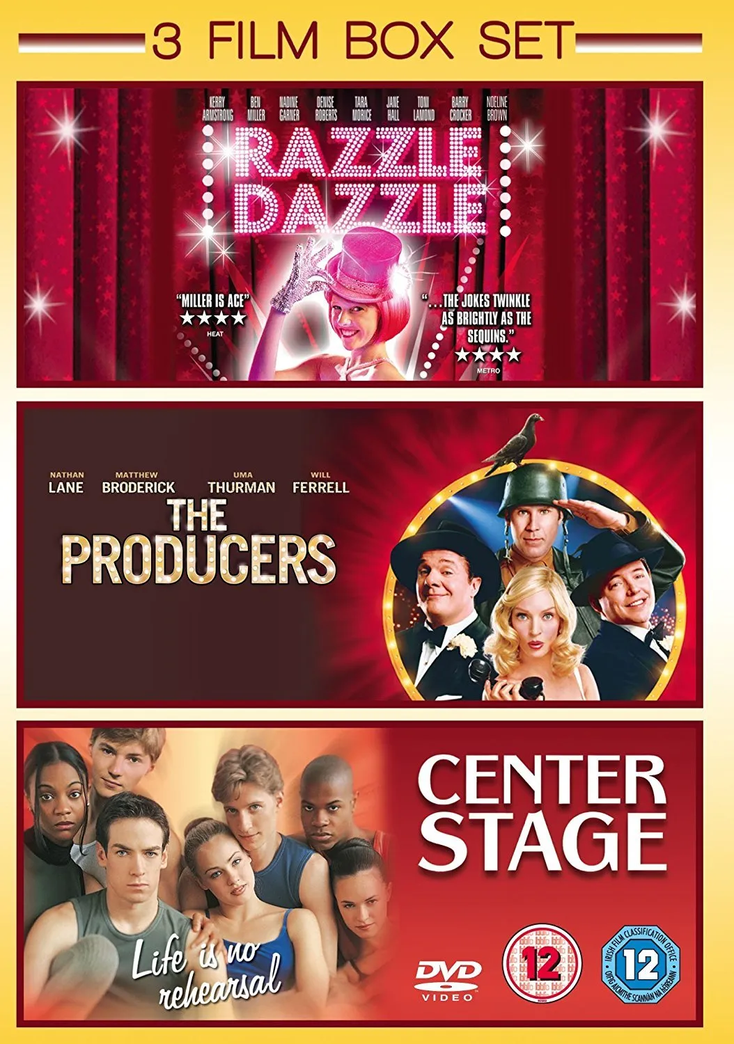 3 Film Box Set: Razzle Dazzle / The Producers / Center Stage [DVD]