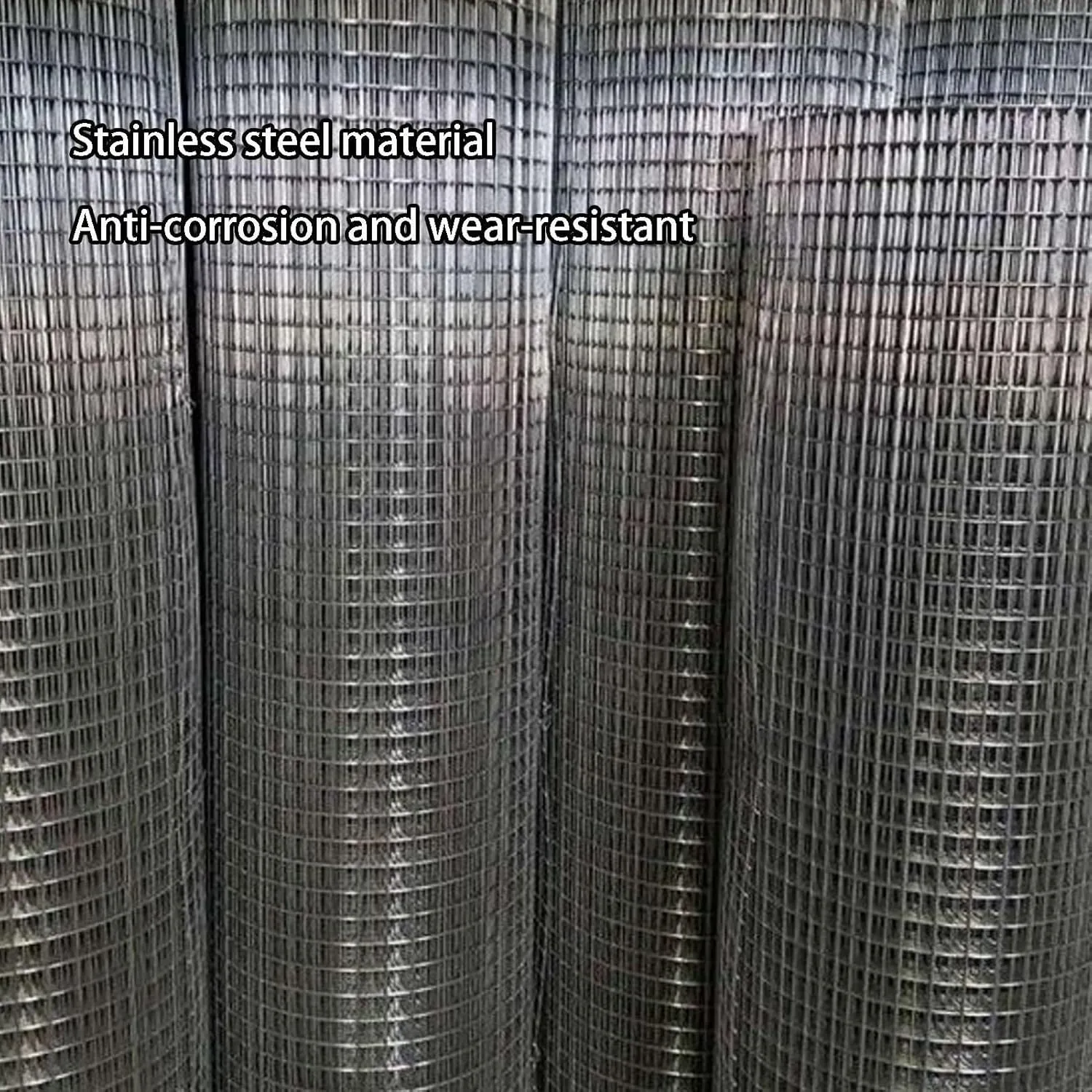 304 Stainless Steel Welded Wire Mesh, Hardware Cloth, 1/2 Inch Tree Guard Fence Roll, Garden Fencing, Poultry, Chicken Coop, Snake (1.5m x 10m)(1.5mX15m(49.2ft))