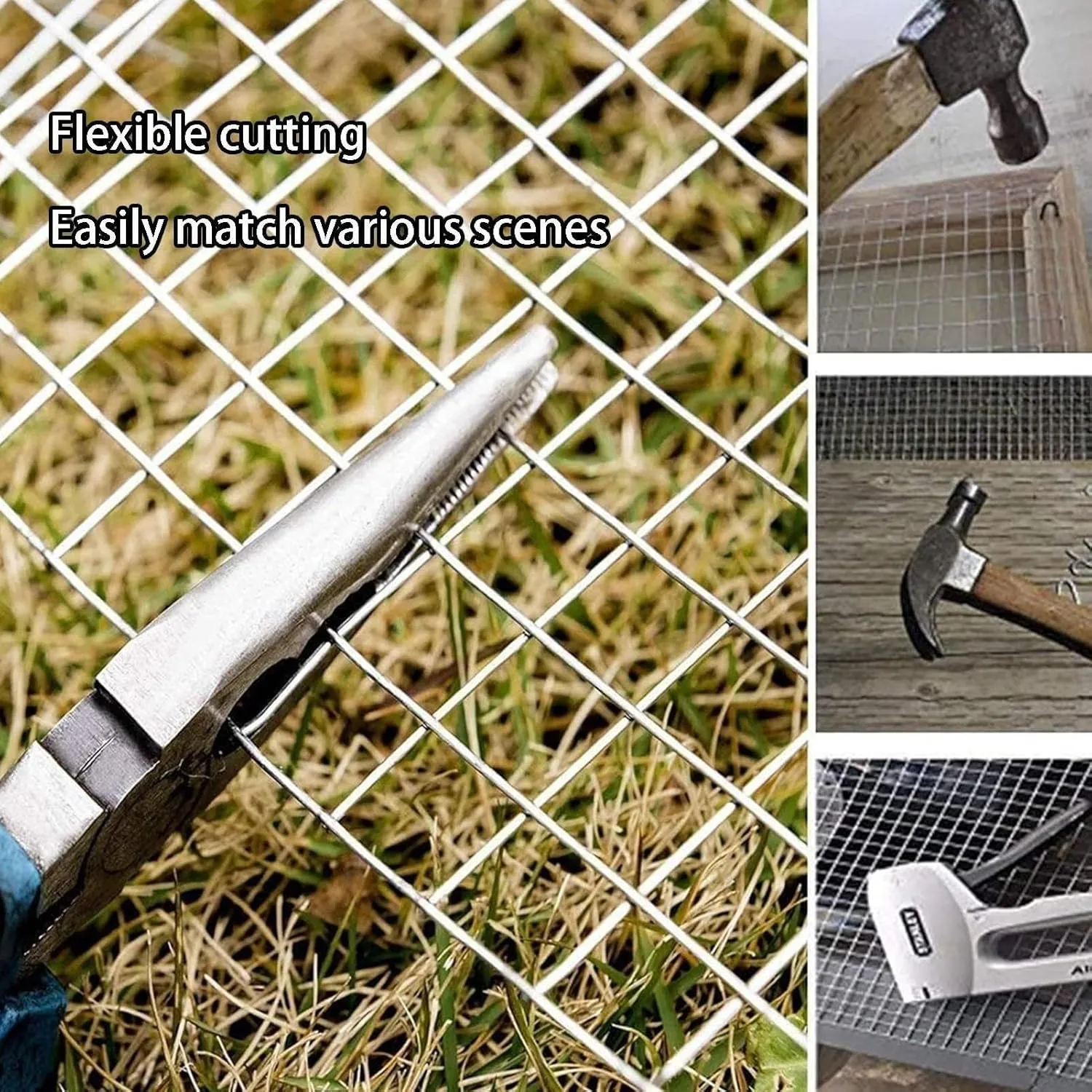304 Stainless Steel Welded Wire Mesh, Hardware Cloth, 1/2 Inch Tree Guard Fence Roll, Garden Fencing, Poultry, Chicken Coop, Snake (1.5m x 10m)(1.5mX15m(49.2ft))