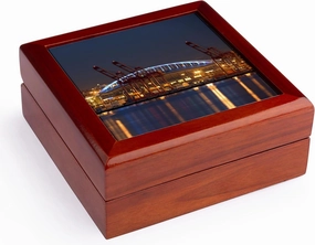 3dRose WA, Seattle, Qwest Field and Elliott Bay - US48 JWI1089 - Jamie and Judy Wild, Jewelry Box jb-95908-1