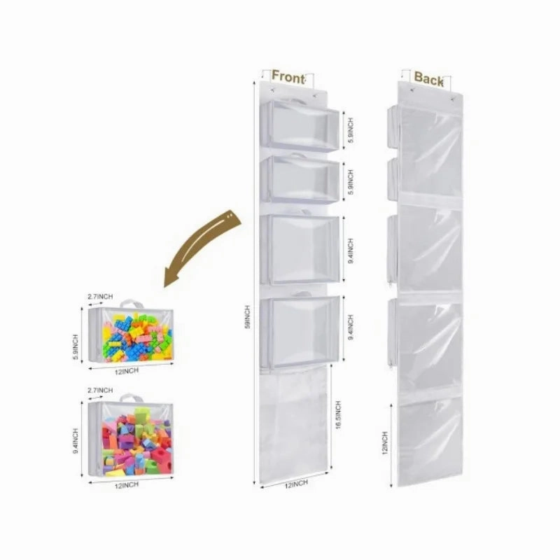 4 In 1 Hanging Toy & Block Storage Bag