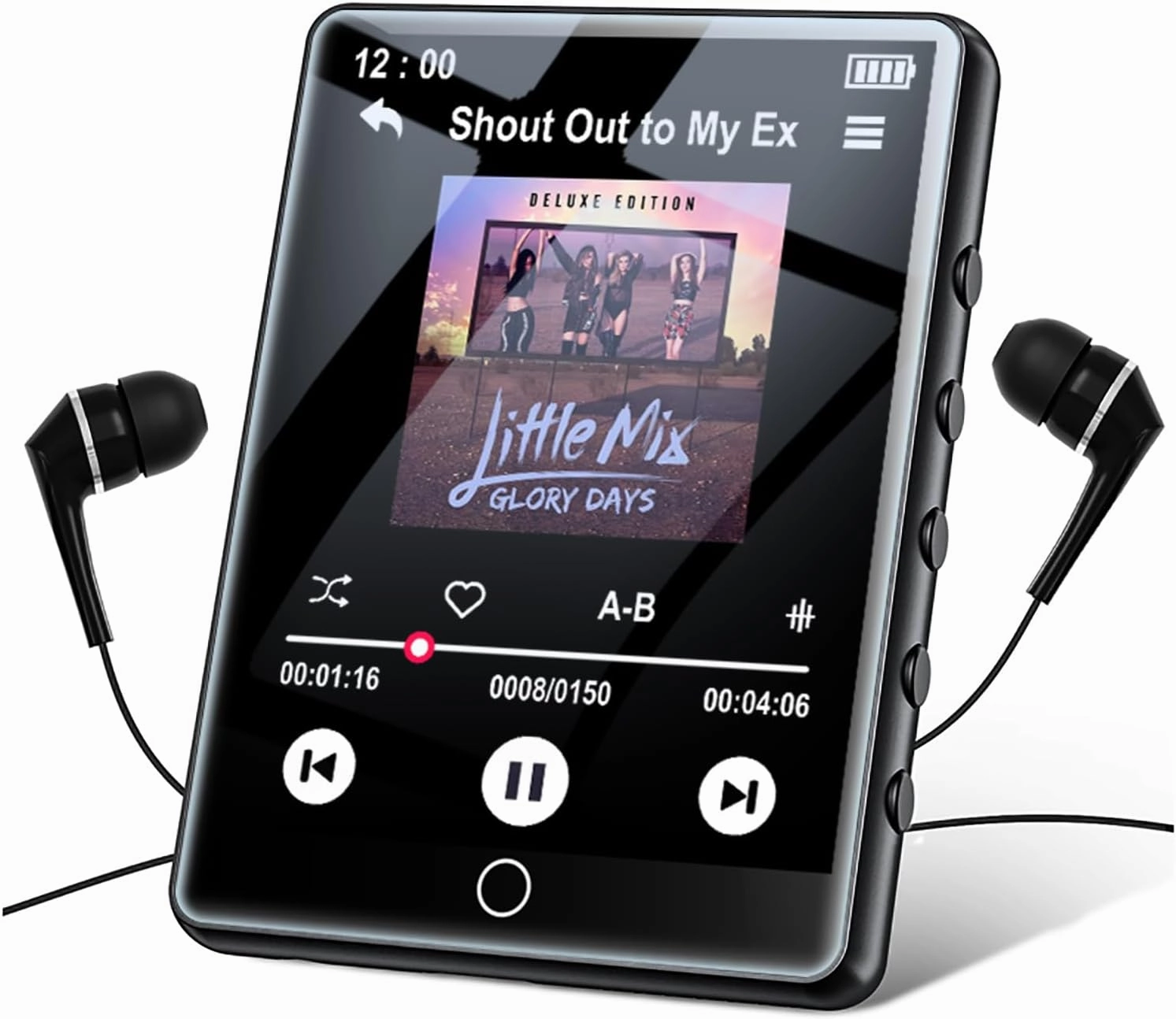 64GB MP3 Player with Bluetooth 5.3, 2.8-inch Touch Screen Digital Music Player, Portable MP3 Player Bluetooth with Speakers High Fidelity Lossless Sound Quality, FM Radio, Voice Recorder, E-Book