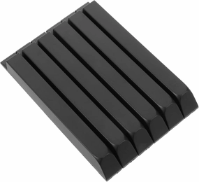 6pcs Piano Keytops Replacement Kit Plastic Black Keytops for Piano Repair Glossy Finish for Comfort and Look Compatible