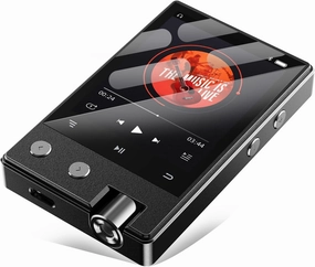 72GB HiFi MP3 Player with Bluetooth, Lossless DSD/FLAC Digital Audio Music Player Portable, DSD256/128/64 Supported, Portable 2.4" IPS Screen, 64GB Micro SD Card Included, Support Up to 256GB