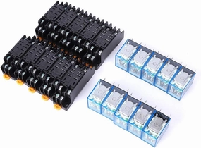 8 PIN RELAY BASE SET COIL FOR ELECTRONIC COMPONENT LY2NJ DC 24V