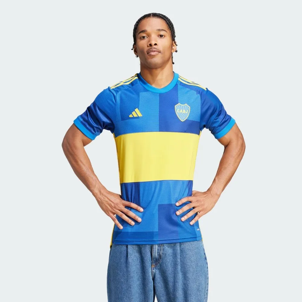 adidas Men's Soccer Boca Juniors 23/24 Home Jersey - Inspired by The Vibrant Streets of El Caminito, Comfortable