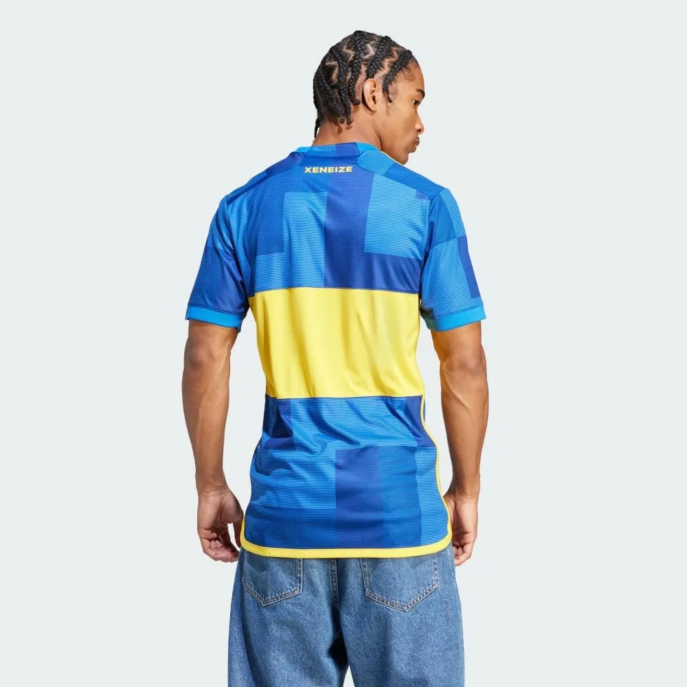 adidas Men's Soccer Boca Juniors 23/24 Home Jersey - Inspired by The Vibrant Streets of El Caminito, Comfortable