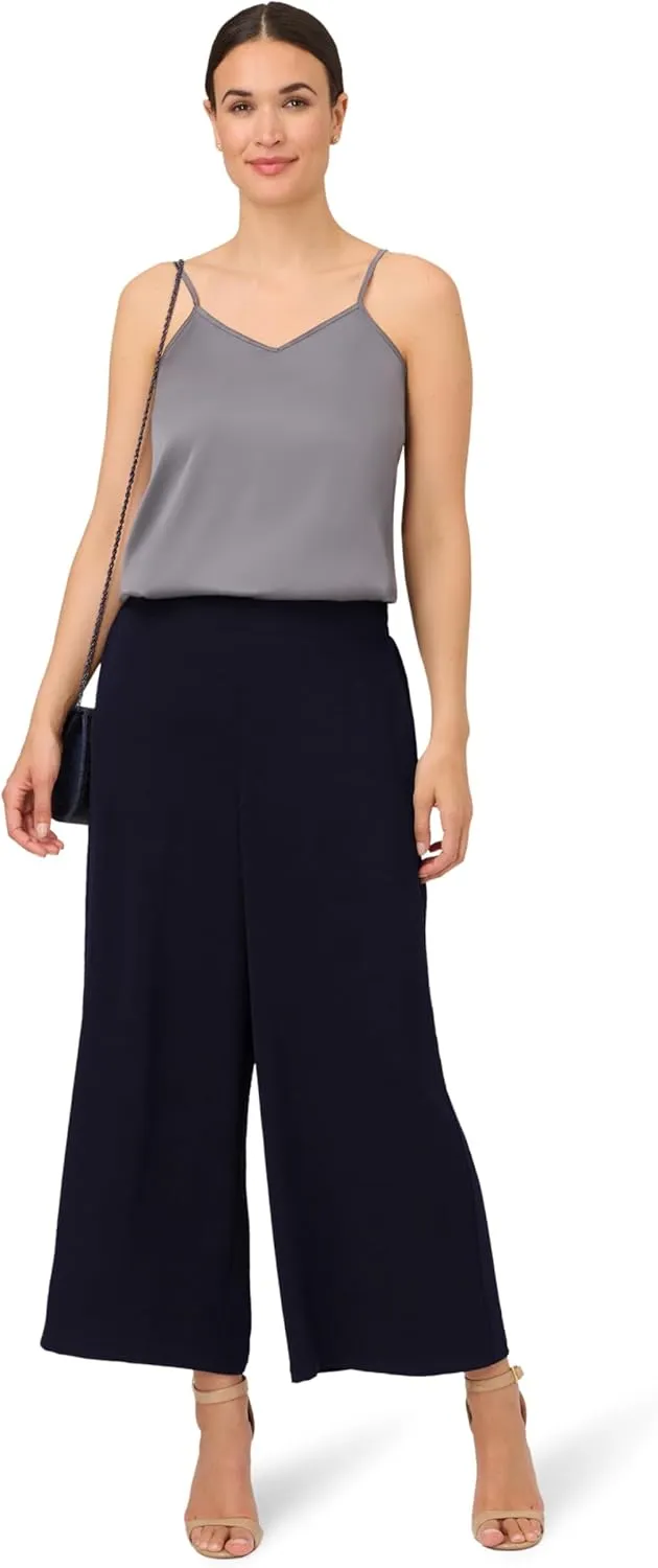 Adrianna Papell Women's Textured Satin Pull on Pant