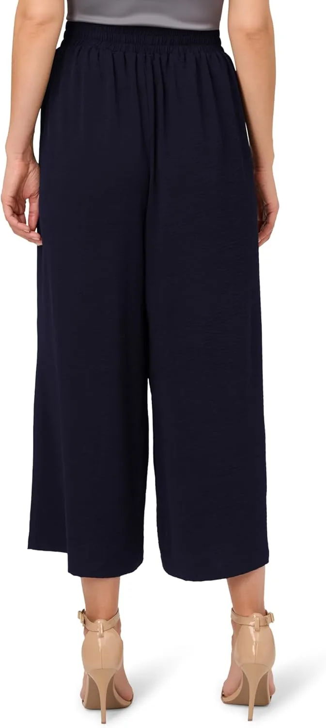 Adrianna Papell Women's Textured Satin Pull on Pant