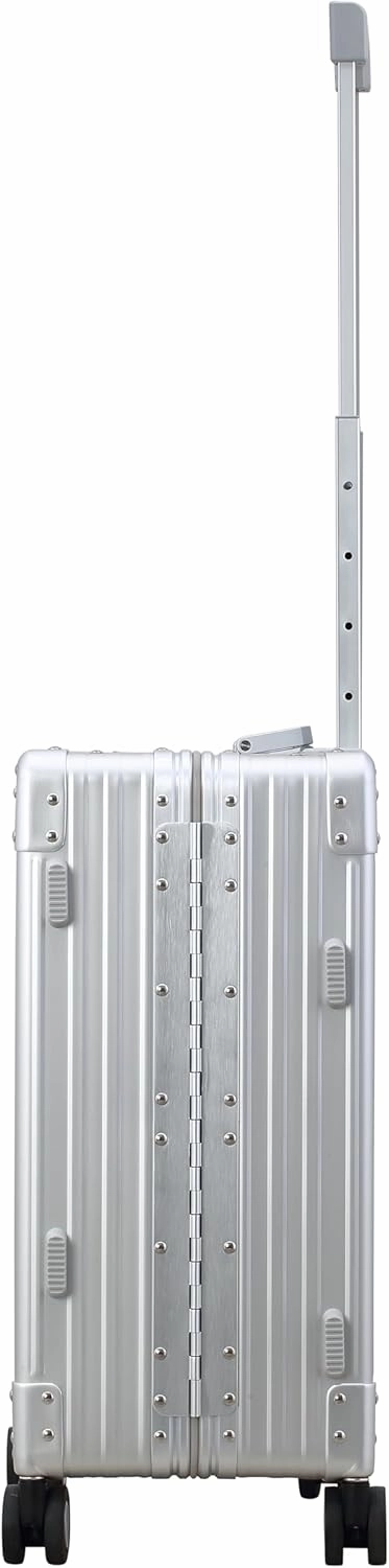 Aleon Lightweight Aluminum Carry-On Luggage - Hardside Carry-On Suitcase, TSA Approved, Hard Shell Suitcase for Travel, Airline Approved 21 Inch Hard Spinner Wheels Luggage (Platinum)