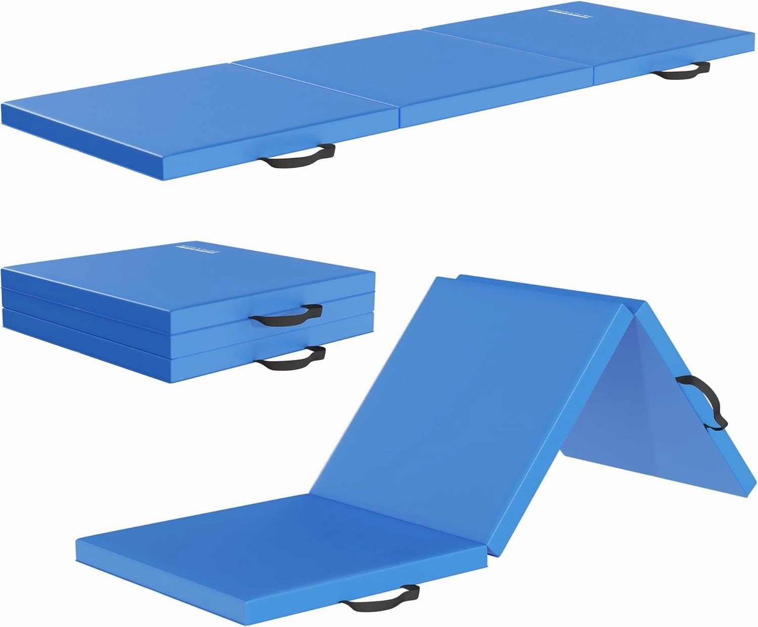 All Purpose Extra Thick High Density Anti Tear Gymnastics Gym Folding Exercise Aerobics Mats, Multiple Sizes and Colors Available