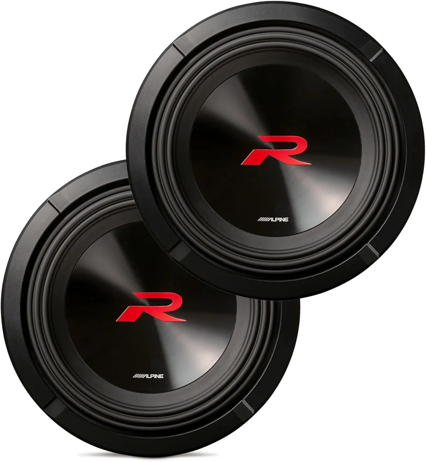 Alpine 2X R2-W8D2, R Series 8" Dual 2 Ohm Voice Coil Subwoofers - Pair