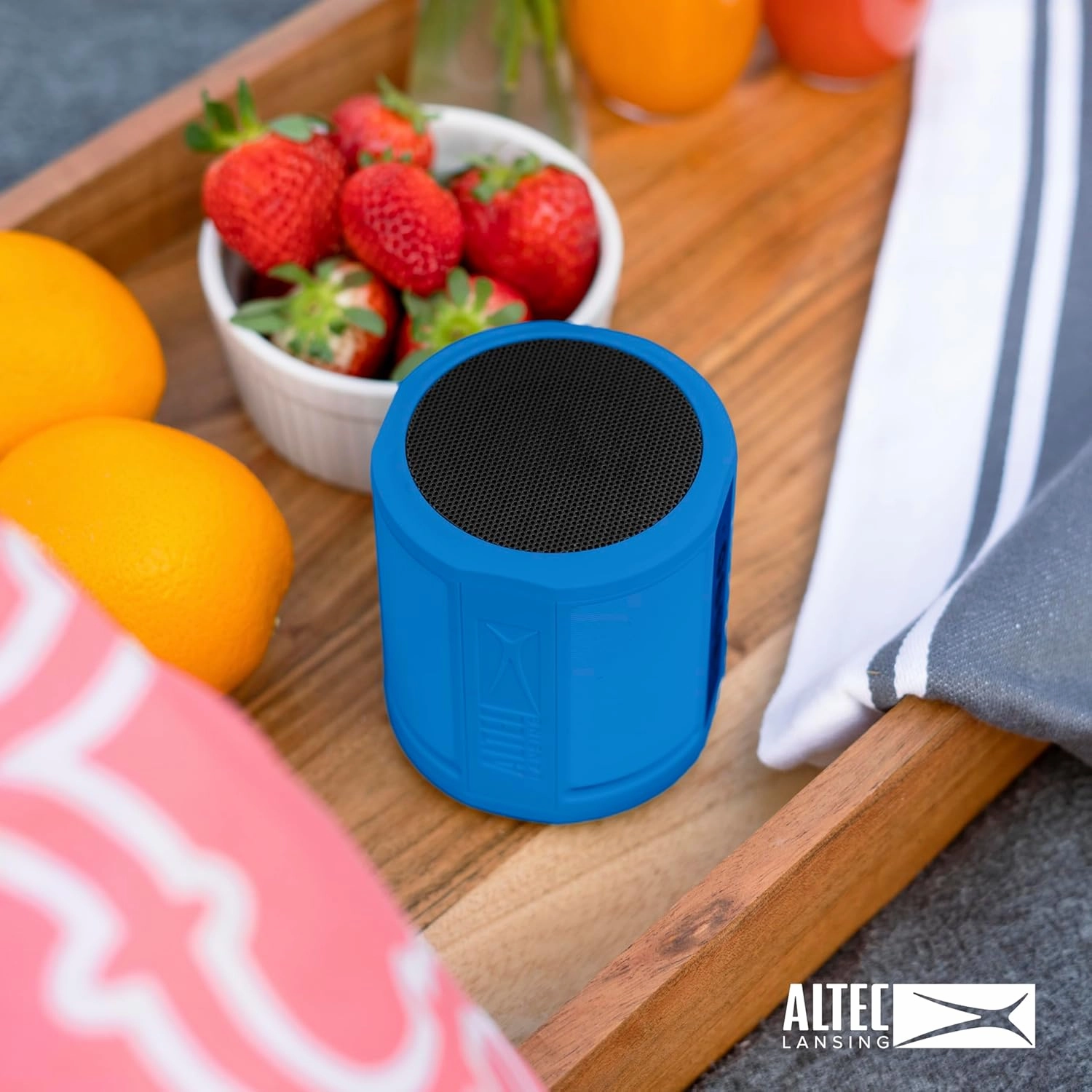 Altec Lansing HydraOrbit - Waterproof Bluetooth Speaker, Lightweight & Portable Speaker for Travel & Outdoor Use, Royal Blue