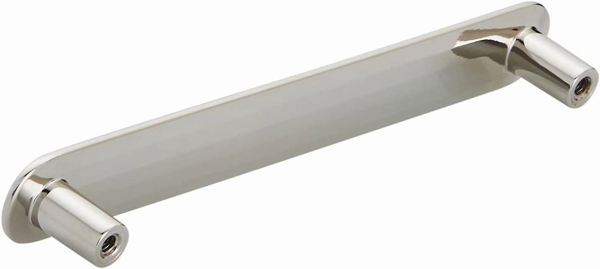 Amerock | Cabinet Pull | Polished Nickel | 5-1/16 inch (128 mm) Center to Center | Concentric | 1 Pack | Drawer Pull | Drawer Handle | Cabinet Hardware
