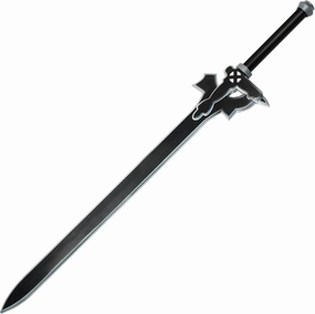 Armory Replicas™ - SAO Kiritos Elucidator Anime Foam Sword - Ideal for Cosplay and Conventions - 43" - Hand-Painted, 10mm Inner Core