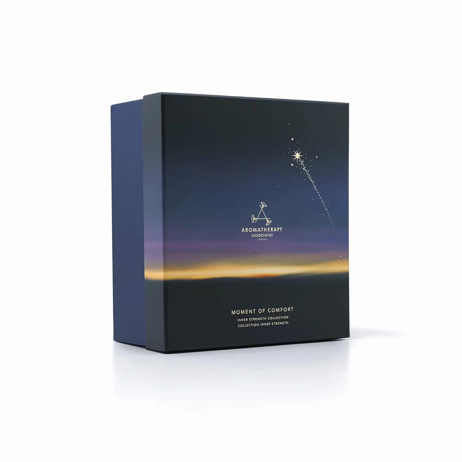 Aromatherapy Associates Moment of Comfort. Luxurious Holiday Gift Set Includes Inner Strength Bath and Shower Oil, Roller Ball, Body Oil, and Body Treatment (1 count)