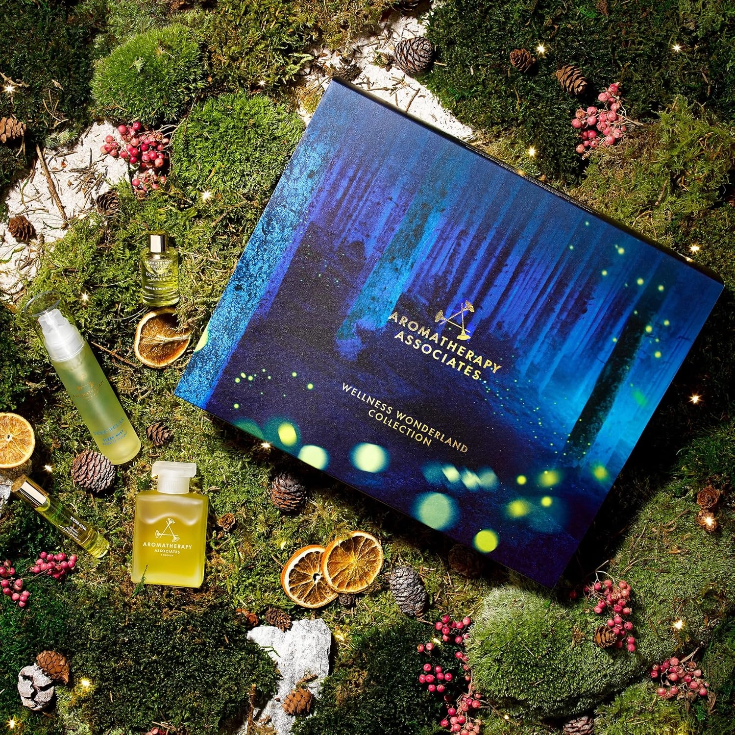 Aromatherapy Associates Wellness Wonderland, Luxurious Gift Collection of Bath and Shower Oils, Mists, Roller Balls and Gels. Made with Premium Essential Oils for Relaxation (14-Piece Set)