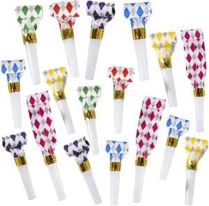 ArtCreativity Blow Outs Whistles - Birthday Party Blowers, Musical Blowouts Noise Makers, Pack of 36 Fun Assorted Colors, Party Supplies and Favors for Kids and Adults, Goody Bag and Piñata Fillers