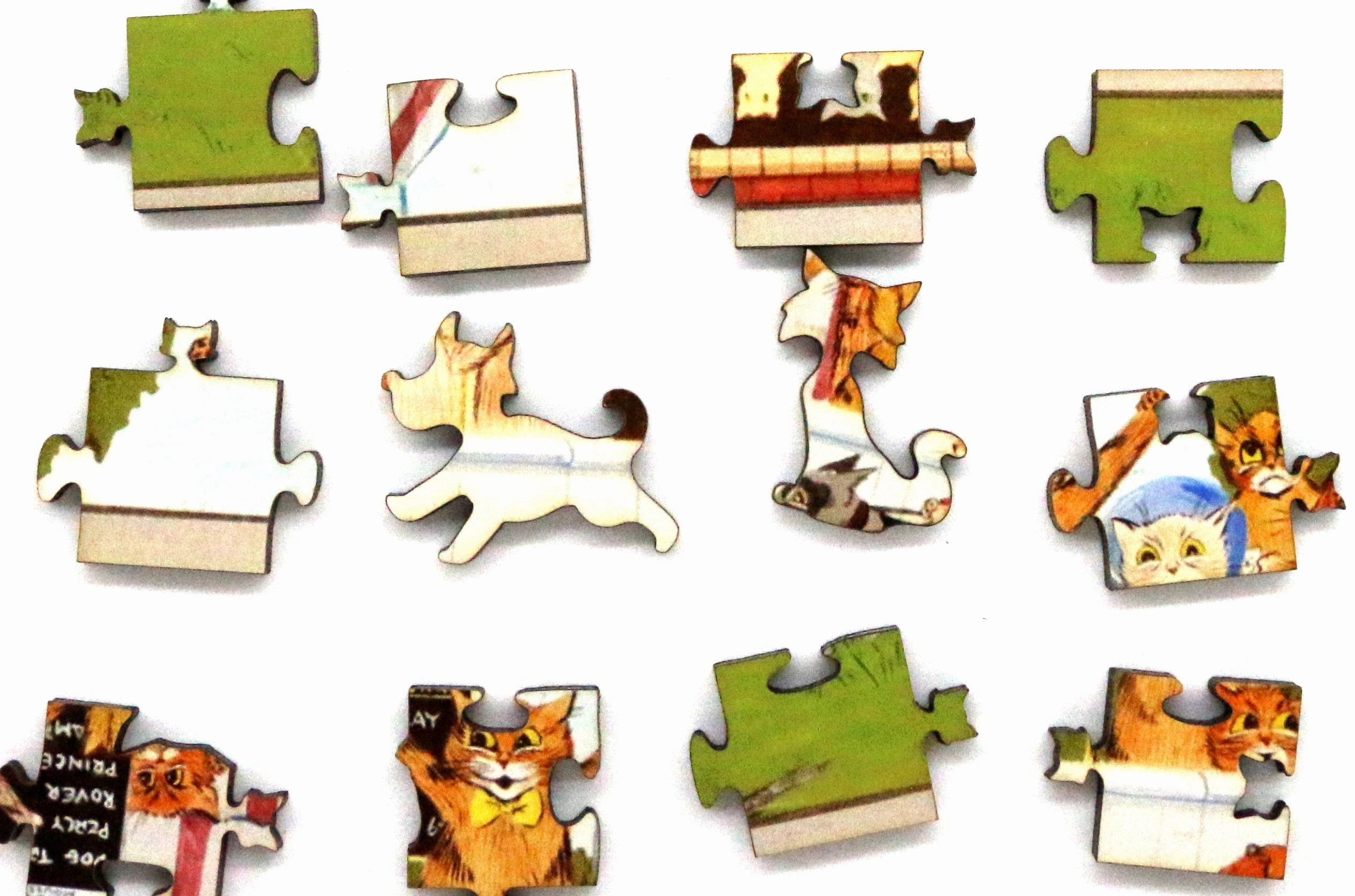 Artifact Puzzles - Louis Wain Cat Town Races Wooden Jigsaw Puzzle