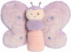 Aurora® Playful Flutterflies™ Flutterfly™ Baby Stuffed Animal - Soft & Cuddly Toy - Imaginative Play - Purple 12.5 Inches