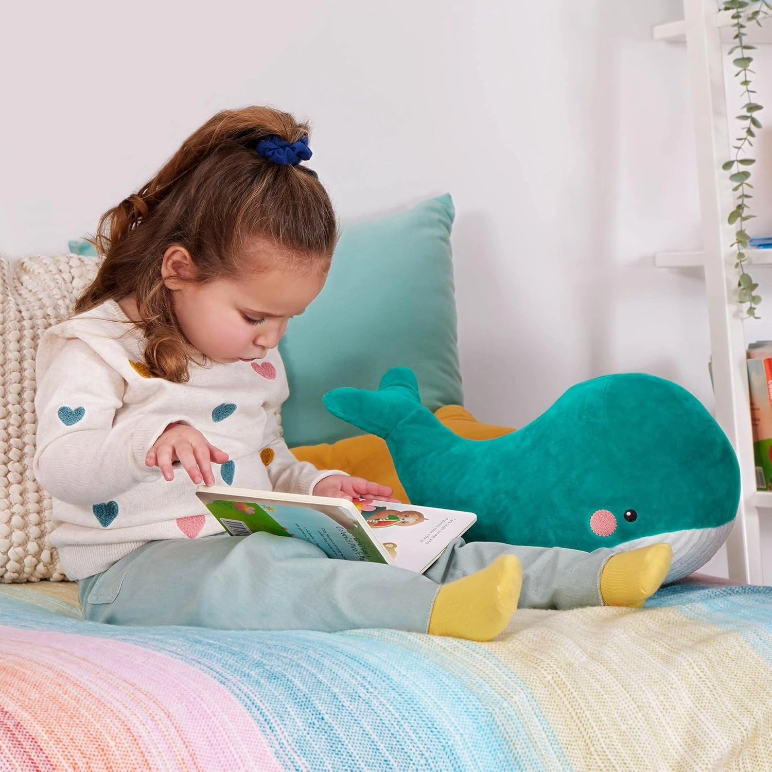 B. toys- B. softies- Plush Squishy Whale- Stuffed Animal – Soft & Squishy Blue Whale – Washable Ocean Toy for Baby, Toddler, Kids- Huggable Squishies- Willow Whale0 Months  