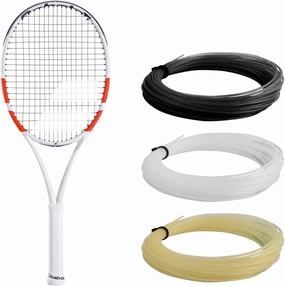 Babolat Pure Strike Team Tennis Racquet (4th Gen) - Strung with 16g Babolat Syn Gut at Mid-Range Tension