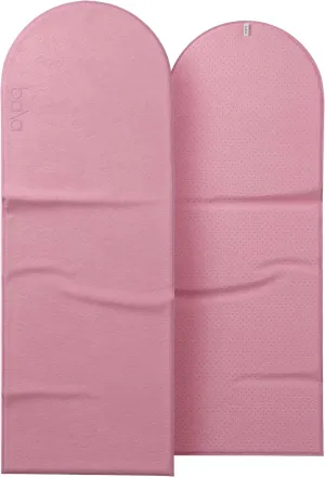 Bala Play Mat Towel, Blush - Non-Slip Absorbent Gym Towels Designed for Sweat, Hot Yoga, Pilates & Core Training Workouts - Fitness & Exercise Gear Essentials for Working Out - Men & Women
