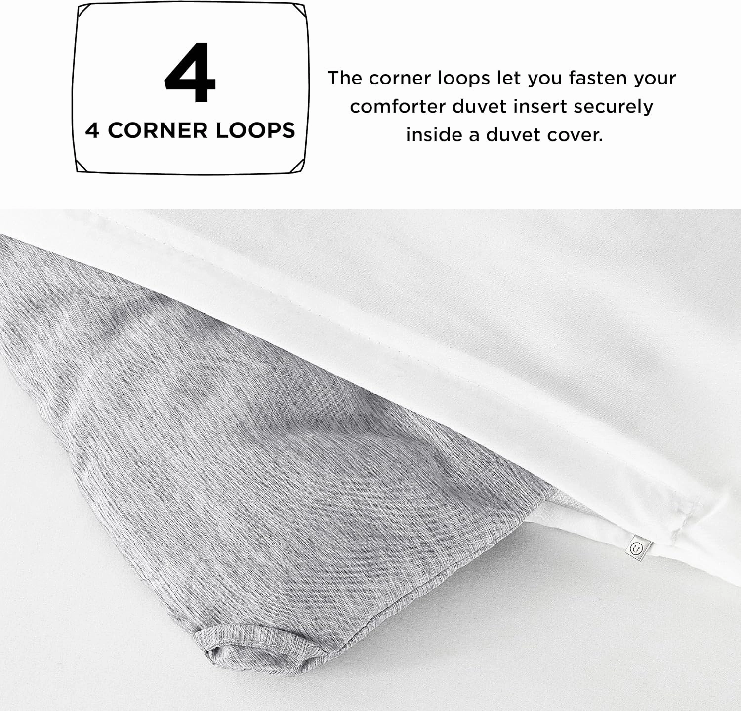 Bedsure King Size Comforter Set - Grey Soft Bedding for All Seasons, Cationic Dyed Bed Set, 3 Pieces, 1 King Size Comforter (104"x90") and 2 Pillow Shams (20"x36" 2")