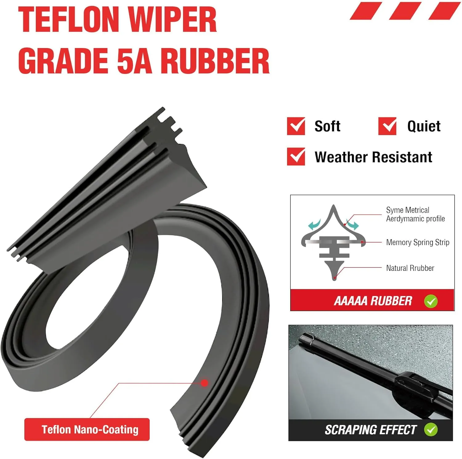 BERG REGEN 3 Wipers Windshield Wiper Blades, Replacement for Toyota Matrix 2008 2007 2006 2005-2003 Premium All-Season Automotive Original Equipment Wiper Blades Set - 21"/18"/11" (Set of 3)