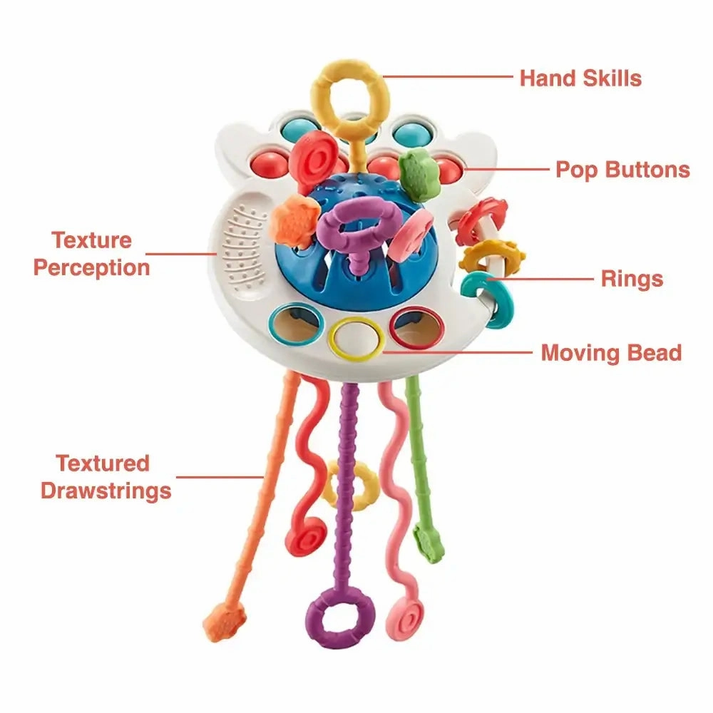 Bibi-inn Sensory UFO Pull String Toy