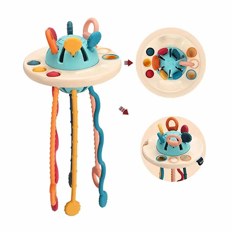 Bibi-inn Sensory UFO Pull String Toy
