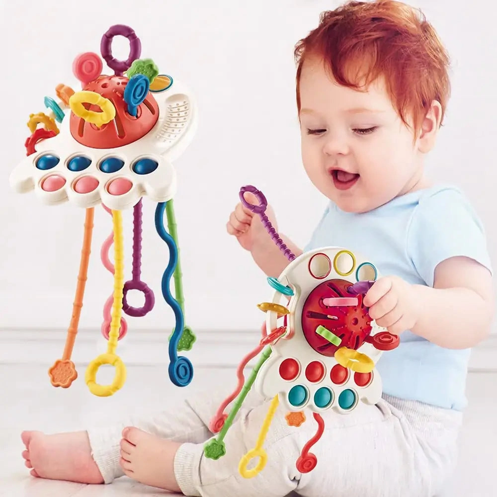 Bibi-inn Sensory UFO Pull String Toy