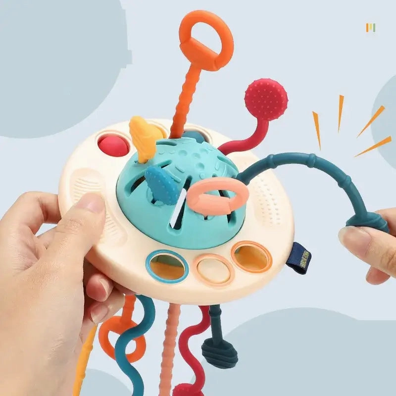 Bibi-inn Sensory UFO Pull String Toy